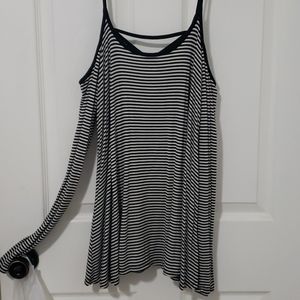 Medium Long Sleeve Flowy Off the Shoulder Stripped Blouse